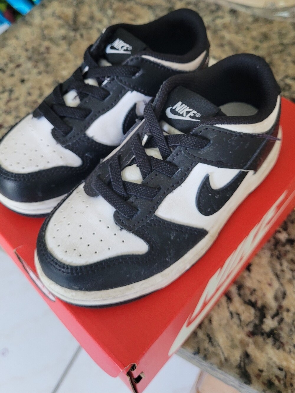 Nike Dunks Kids Black and White Panda